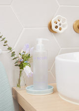 Flacon en verre pour utiliser les recharges de Shampoing La Rosée