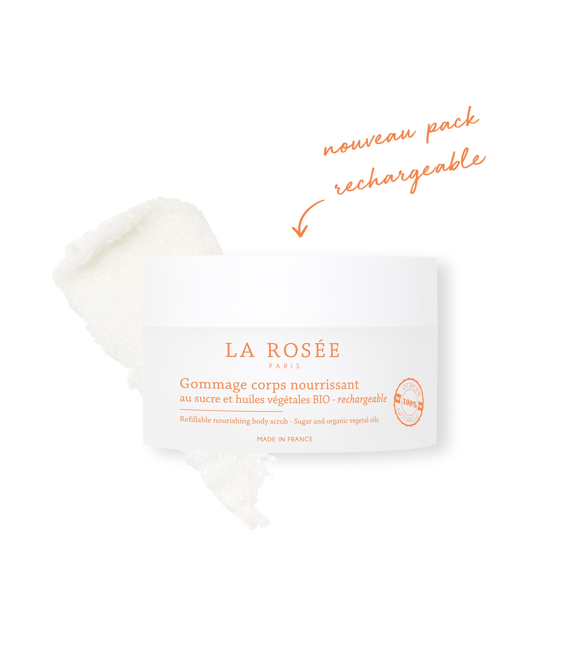 Gommage corps nourrissant rechargeable