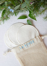 Kit de 3 cotons réutilisables La Rosée