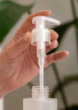 Pompe pour flacon en verre