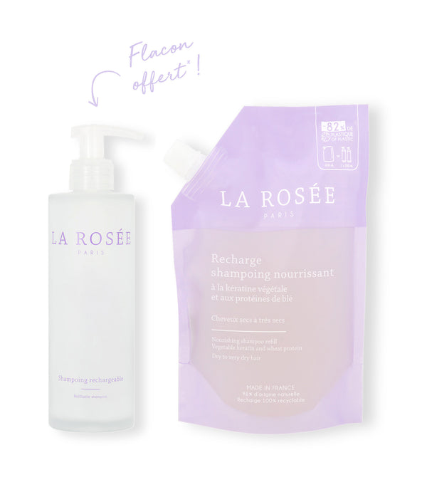 Duo Recharge shampoing nourrissant et son flacon rechargeable