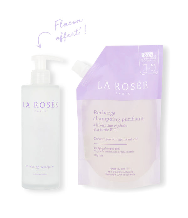 Duo Recharge shampoing purifiant et son flacon rechargeable